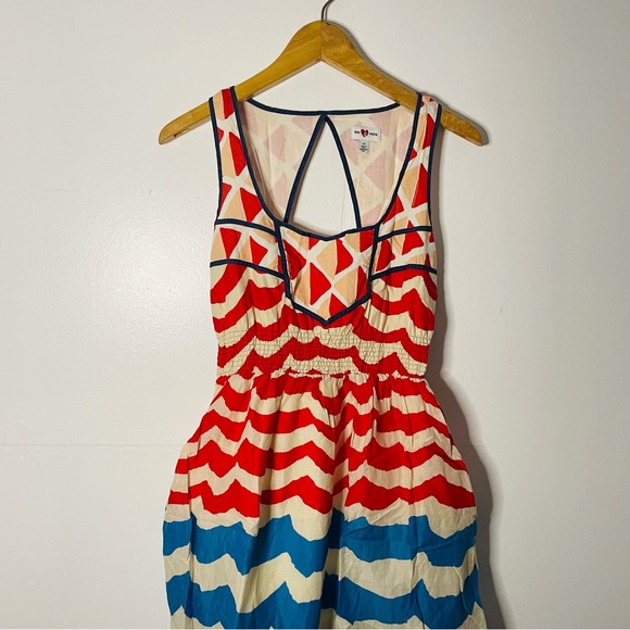 anthropologie | we love vera | high seas open back mini dress - Picture 4 of 11